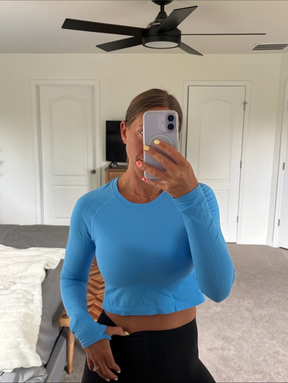 Athleta long sleeve crop